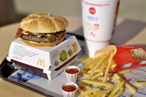 McDonald's CBO (Cheddar, Bacon, Onion) Burger