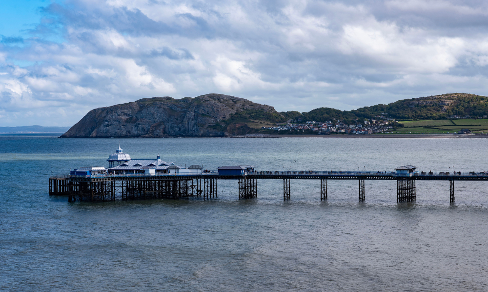 Scenic View of Llandudno Pier in Wales